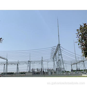 Estructura de la subestación de 132 kV poste de acero